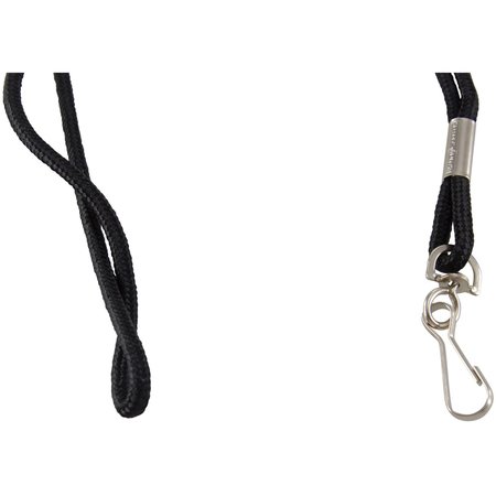 Sicurix Rope Lanyard with Hook, 36", Nylon, Black BAU68909